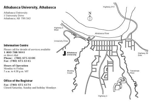 Location of Athabasca University
