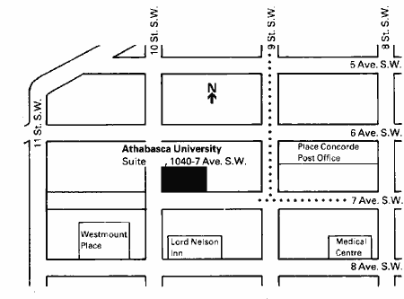 Location of Calgary Learning Centre